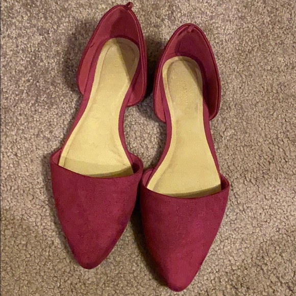 Old Navy Shoes - burgundy flats- great condition worn maybe once